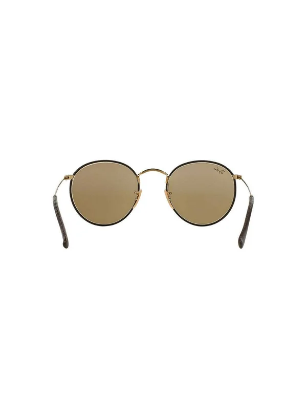 Ray-Ban Round Craft RB3475Q Sunglasses - Matte arista/brown Leather (112/53)