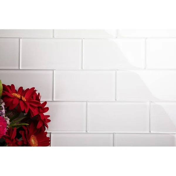 Giorbello Alabaster 3x6 Glass Subway Tile - Case of 5 Sq. ft.