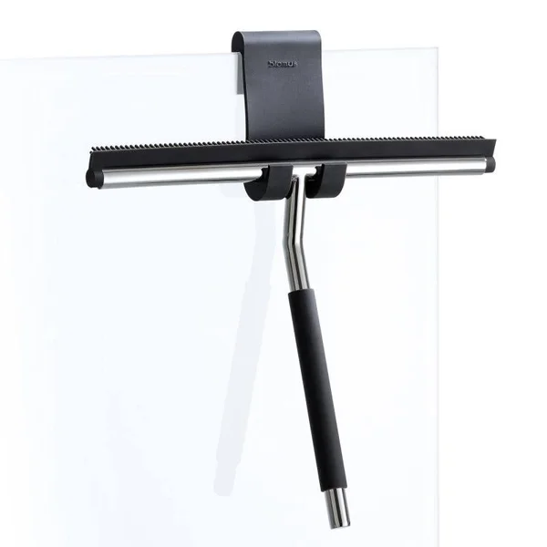 Livingquarters Stainless Steel Matt Shower Squeegee with Hanger