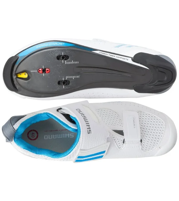 Shimano SH-TR9W Women's Triathlon Bike Shoes, White, Size 42