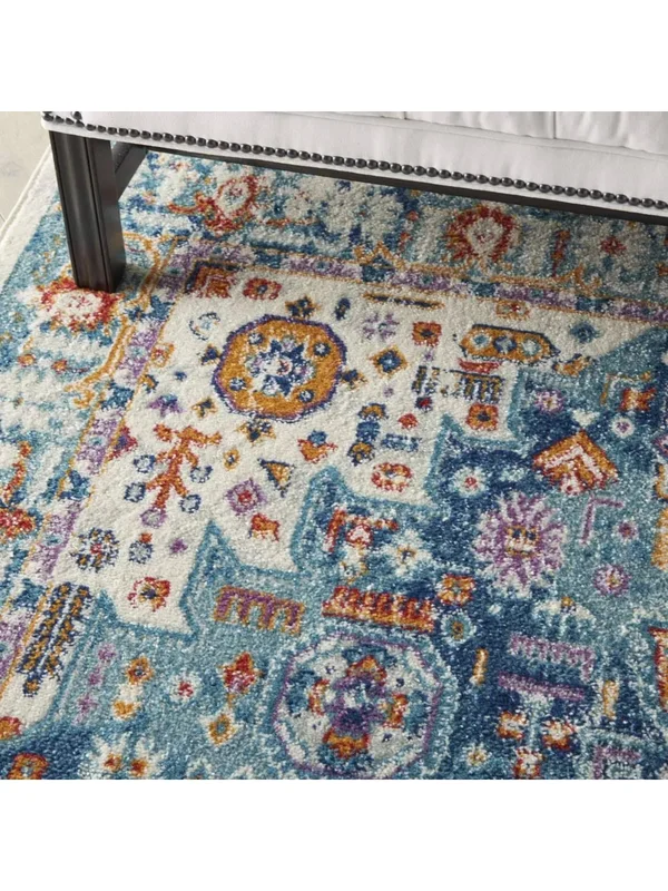 Nourison Passion Ivory/Multi Area Rug, 8& x 10&