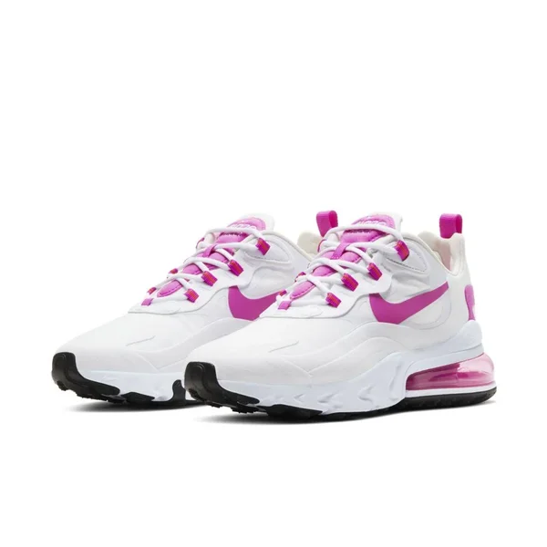 Nike Air Max 270 React White/Fire Pink Women's Shoes - Size: 7