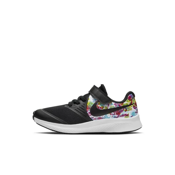 Nike Girls& Star Runner 2 Fable Sneaker - Black, 2.5