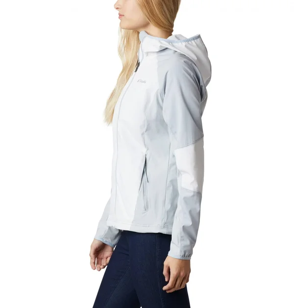 Columbia Sweet As Softshell Hoodie - White, Cirrus Grey - Softshell Jackets M