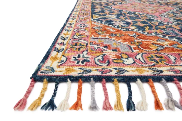 Loloi Zharah ZR-01 7&9x22 x 9&9x22 Navy, Multi Rug