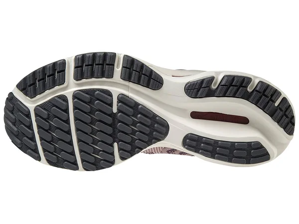 Mizuno Women's Wave Rider 24 Waveknit Woodrose-Pale Lilac, 9.5