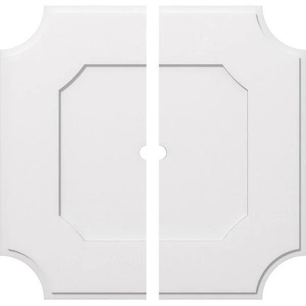 40 inchod x 2 inchid x 24 inchc x 1 inchp Locke Architectural Grade PVC Contemporary Ceiling Medallion, Two Piece