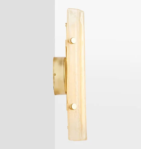 Rejuvenation Willamette 16x22 LED Champagne Fluted Sconce A2562, Aged Brass