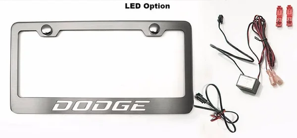 American Car Craft Custom Dodge License Plate Frame