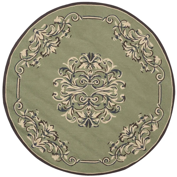 Safavieh DuraRug EZC735C Sage - Multi 6& Round Area Rug