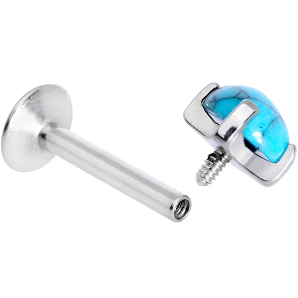 Body Candy 16 Gauge Stainless Steel Internally Threaded Labret Stud Monroe Lip Piercing Tragus Earring