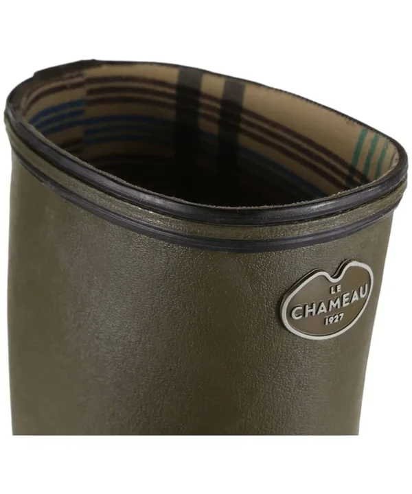 Le Chameau Giverny Jersey Lined Wellington Boots - Vert Chameau