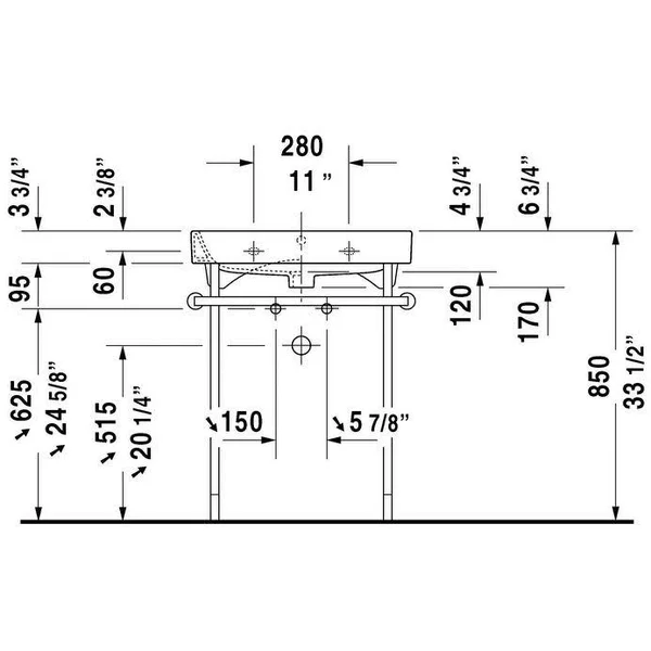 Duravit 2318650087 Happy D.2 Bathroom Sink White