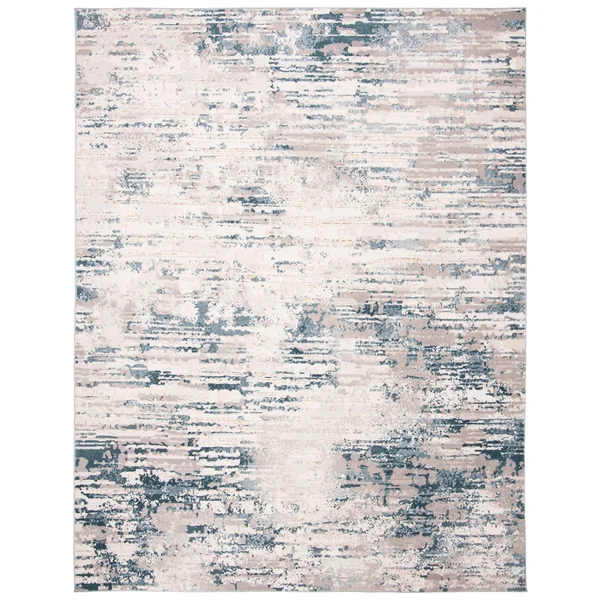 Safavieh Vogue Modern & Contemporary Abstract Cream/Teal Rug - 3& x 5&