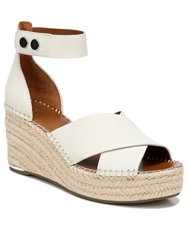 Franco Sarto Carma Espadrille Wedge Sandal - 8.5, Leather