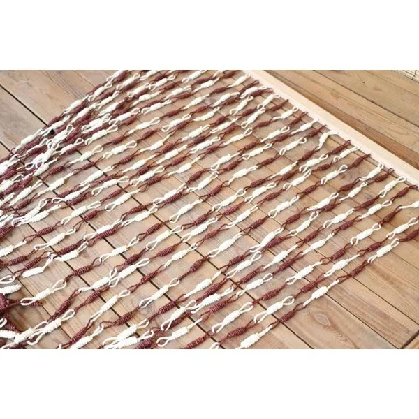 (4 30 Pcs) Straw Corn Leaves Door Curtains Braid Partition Handmade Reed Hanging Room Divider Screen Separador