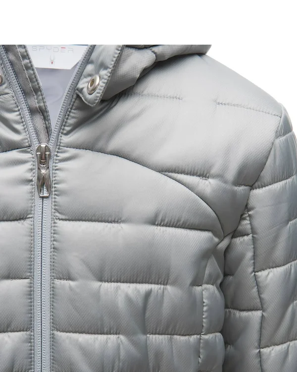 Spyder Girls& Edyn Hoody Insulated Jacket - XL - Silver, Silver