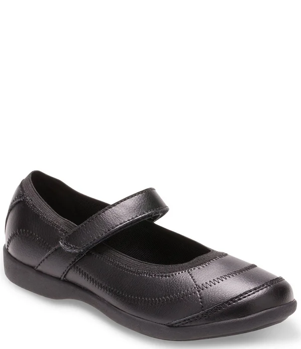 Hush Puppies Girls& Reese Mary Jane, Size: 12, Black