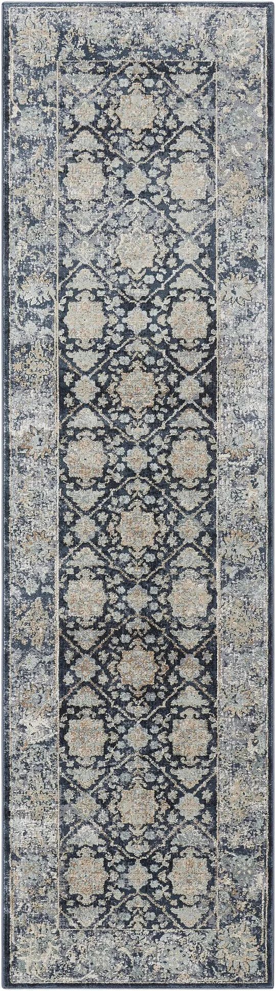 Kathy Ireland Malta Navy Area Rug
