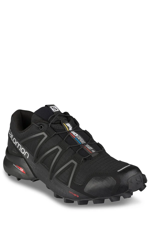 Salomon Women's Speedcross 4 Trail Running Shoes (Black/Metallic, 11)