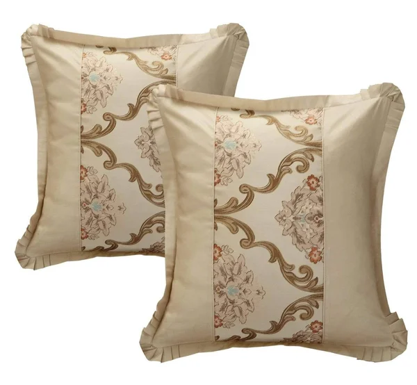 Chic Home Aubrey 9 Piece Comforter Set Jacquard Bedding Gold - Queen