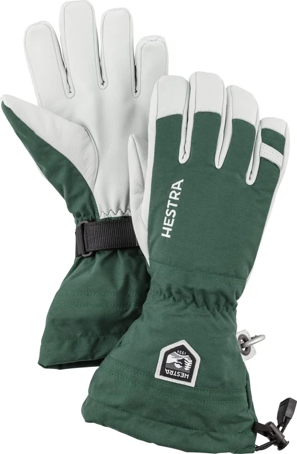 Hestra Army Leather Heli Ski Glove - Green