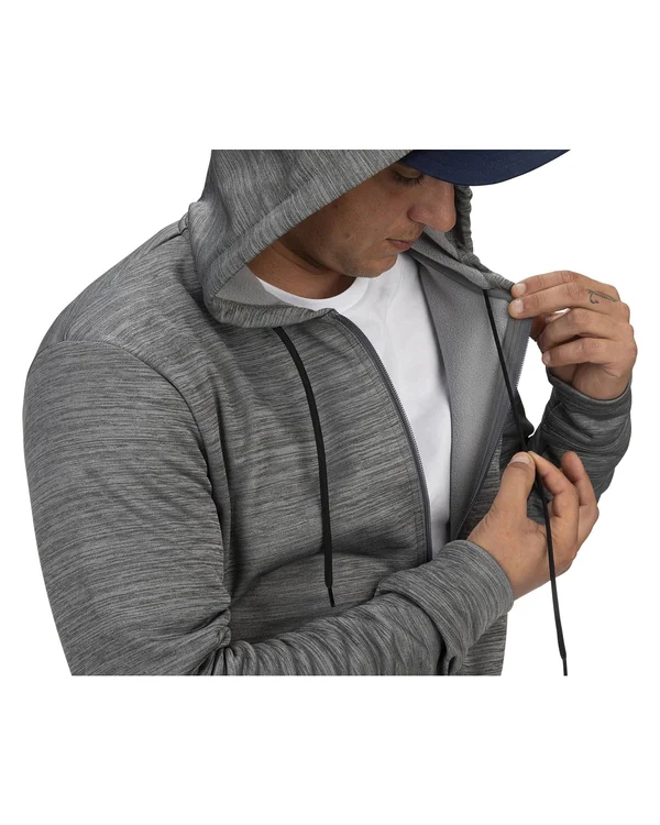Simms Challenger Full-Zip Hoody - Carbon Heather - L