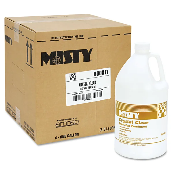 Misty 1003411 Dust Mop Treatment, Attracts Dirt, Non-Oily, Grapefruit Scent, 1gal, 4/Carton