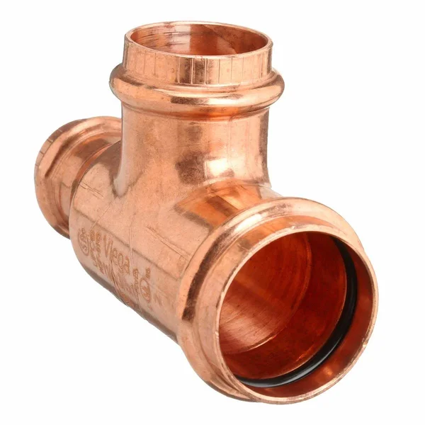 Viega 15453 1-1/2-Inch x 1-1/4-Inch x 1-Inch ProPress Copper Tee