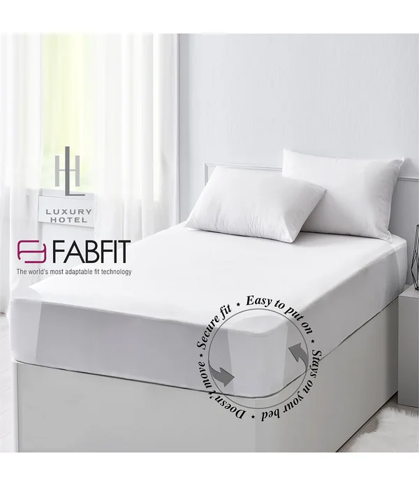 Luxury Hotel 600 Thread-Count Supima Cotton with Fabfit Technology Sheet Set - Split King