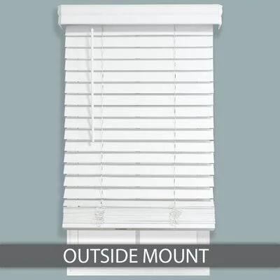 Isabella Room Darkening White Venetian Blind Charlton Home Length: 62x22W x 60x22L