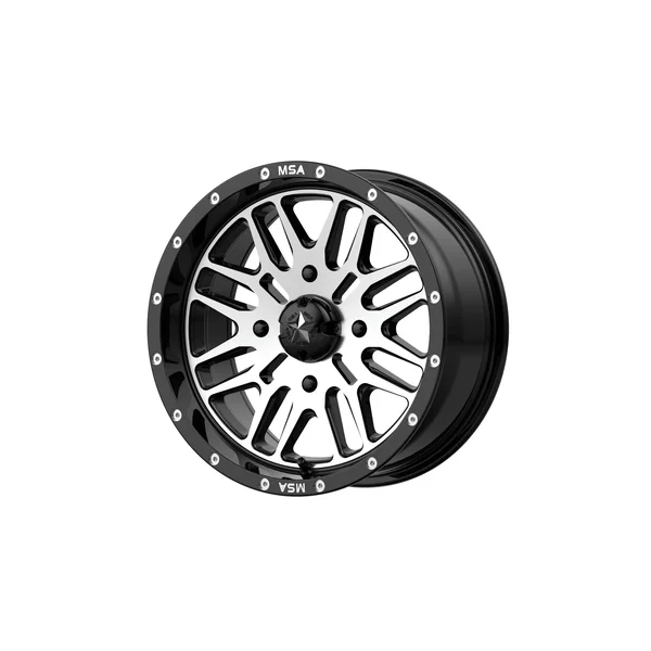 MSA M38-022737 M38 Brute Gloss Black Machined Wheel