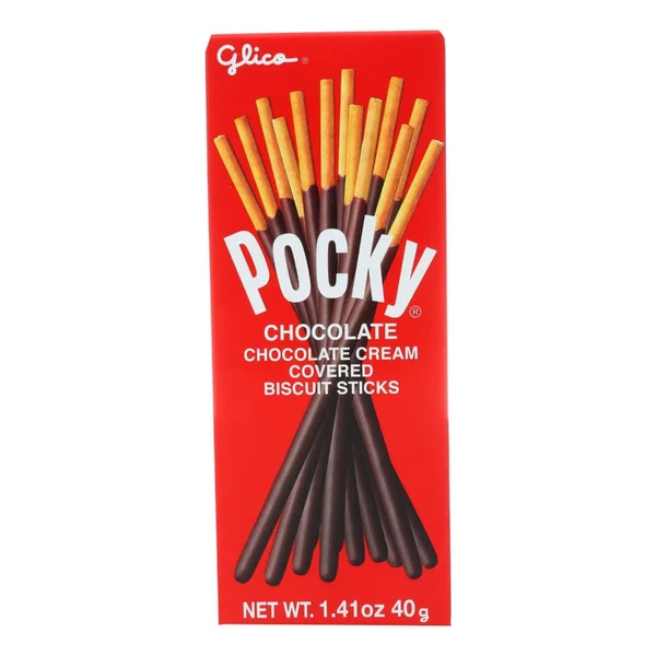 Pocky Cream Covered Biscuit Sticks Chocolate, 1.41 Oz-20 Count