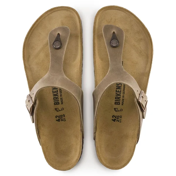 Birkenstock Gizeh - Leather (Washed Metallic Pink) Women's Sandals