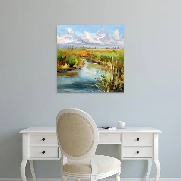 Easy Art Prints Carol Hallock's 'Afternoon Skies' Premium Canvas Art (24 x 24)