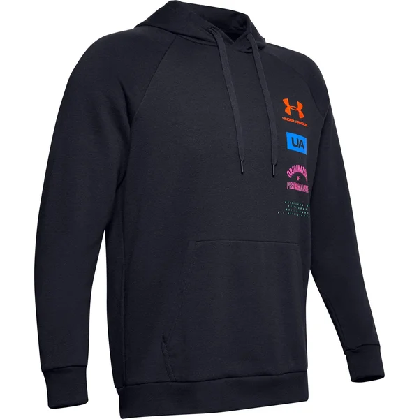 Under Armour Men's Rival Fleece Hoodie - Black