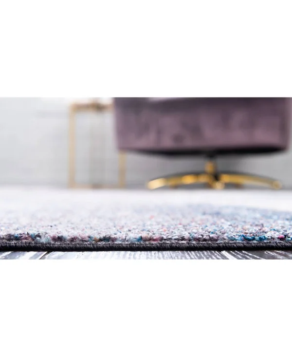 Unique Loom Blue Gray 8 ft. x 11 ft. Rainbow Area Rug