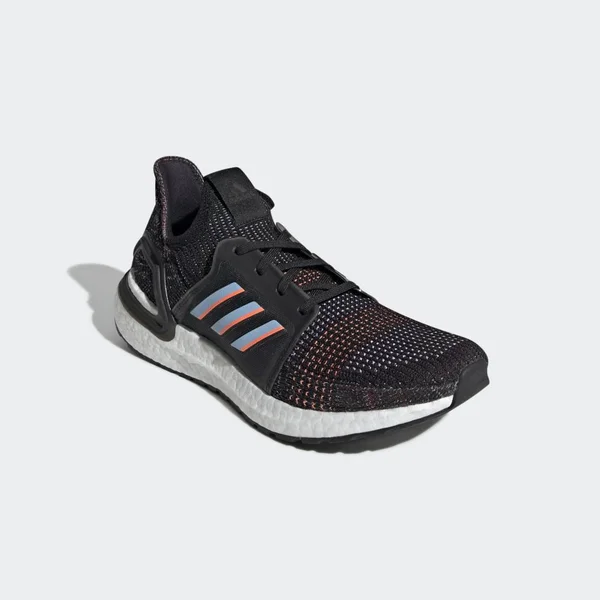 Adidas Ultraboost 19 Shoes - Men's - Core Black - Glow Blue - 8