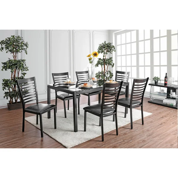 Furniture of America Lova Contemporary Side Chairs Set of 2 (White)