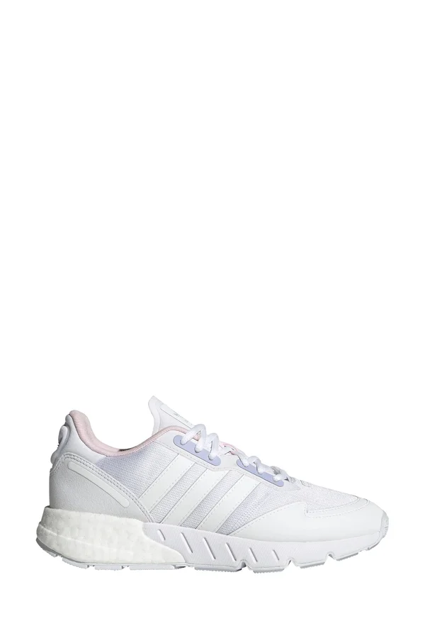 Womens Adidas Originals ZX 1K Boost Trainers - White