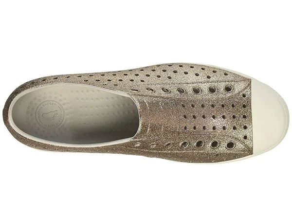 Native Shoes Women's Jefferson Bling - Metal Bling - Shell White - 9