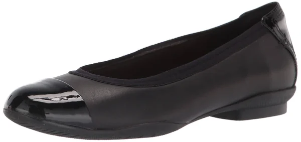 Clarks Women's Collection Sara Orchid Shoes - Black Leather