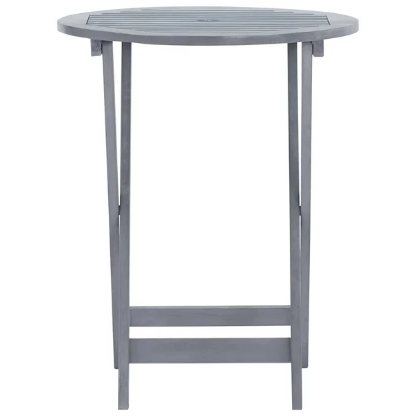 vidaXL Folding Garden Table 23.6x22x29.5x22 Solid Acacia Wood