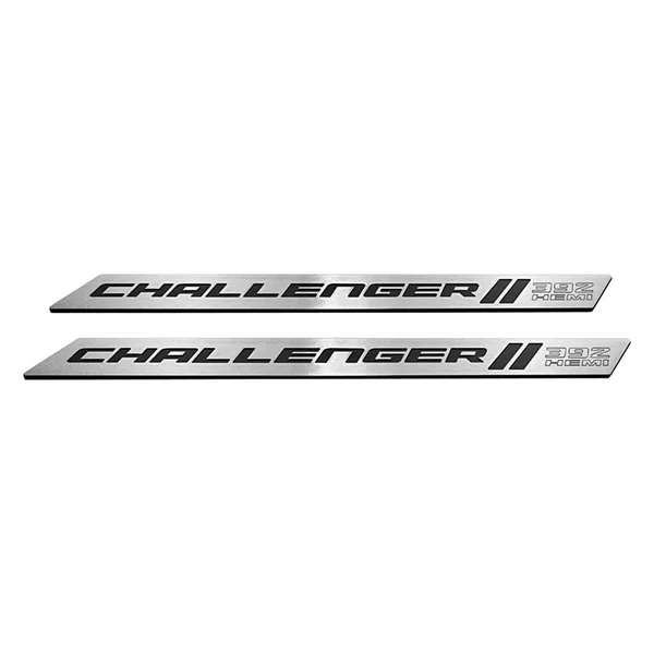 American Brother Designs ABD-3202PX8392 Black Door Sill - Set of 2 (Color Matched Color-Black-Paint Code PX8, Challenger 392 Hemi