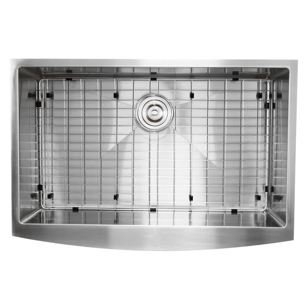Nantucket Sinks Apron332210-SR-16 - 33 inch Pro Series Small Radius Farmhouse Apron Front Stainless Steel Sink