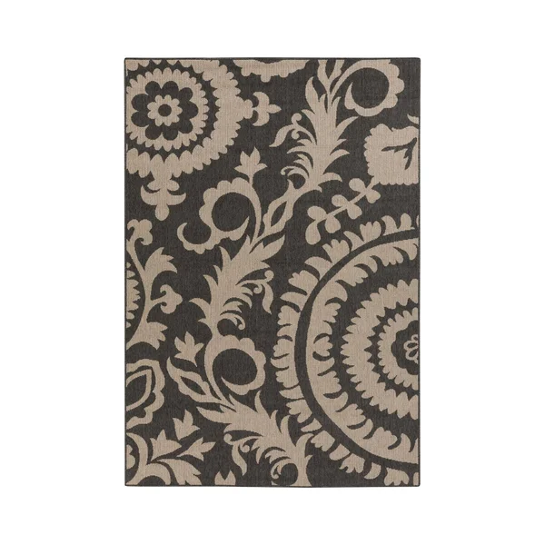 Surya Alfresco ALF-9615 Black Area Rug 7&6x22 x 10&9x22