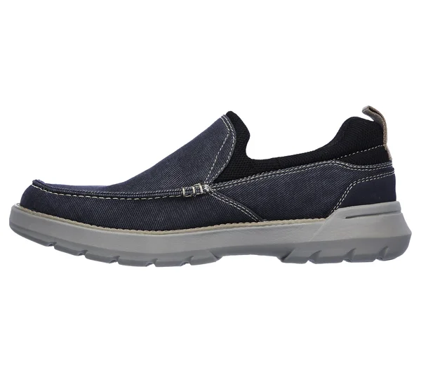 Men's Skechers Relaxed Fit Doveno Hangout Slip-On - Navy - Size 10.5