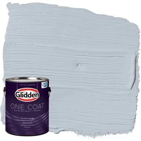 Glidden One Coat, Exterior Paint + Primer, Antique Silver, Size: 1 Gal