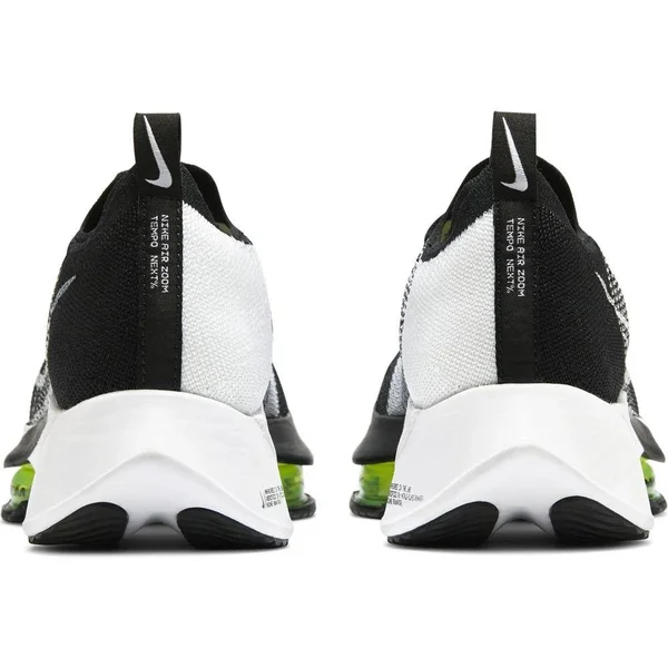 Nike Men's Air Zoom Tempo Next% Black-White-Volt - 13
