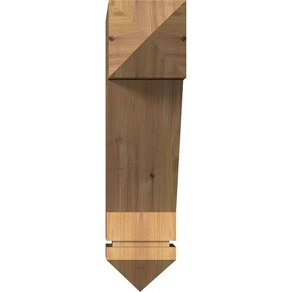 Ekena Millwork BKT06X22X22TRA03SWR 5 1/2x22W x 22x22D x 22x22H Traditional Arts & Crafts Smooth BRACKET - Western Red Cedar